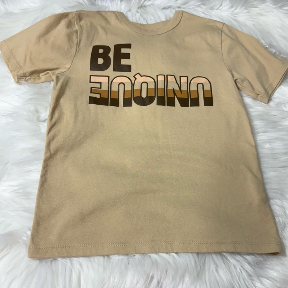 The Children’s Place Youth Boy Size Small Tan Short Sleeve Tee - Picture 8 of 11